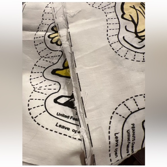 Vintage Peanuts Gang Fabric Panel Charlie Brown Snoopy Lucy Linus Sally - Picture 6 of 9